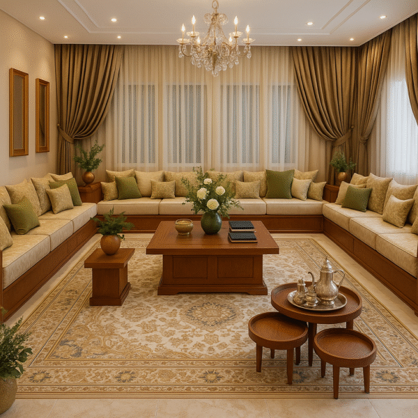 Salon Marocain Traditionnel "Riad Al-Fakhama" - L'Élégance à l'État Pur