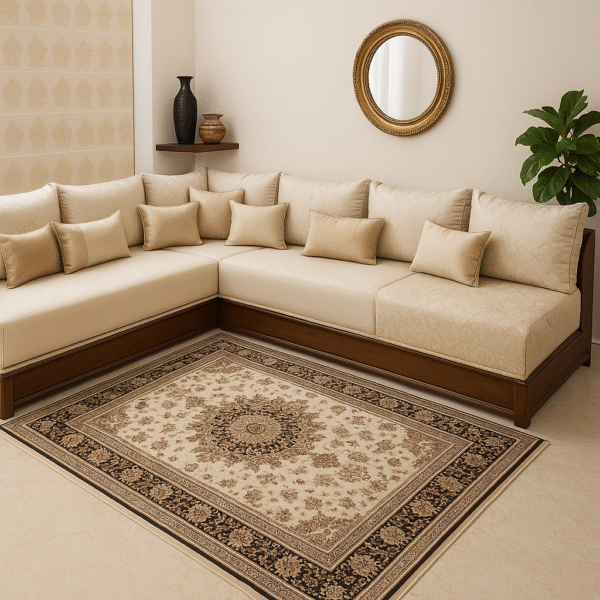 Salon d'Angle Confortable Style Marocain "Oasis de Détente"
